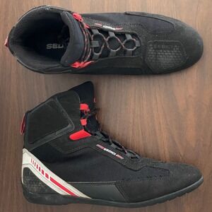 Sedici Sportiva Motorcycle Riding Shoes Lace Up Men's Size 12 US / 45 EURO Black